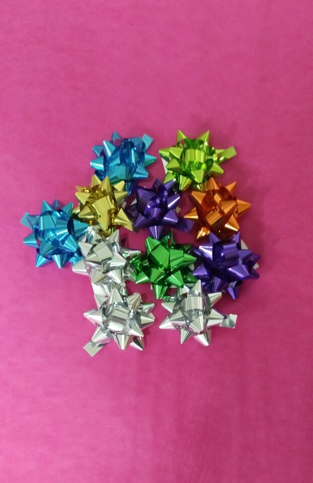 50x70 Cm Pelur Kağıdı + Yapışkanlı Yıldız Paket Süsü Pembe - 20 Adet Pelur + 20 Adet Süs