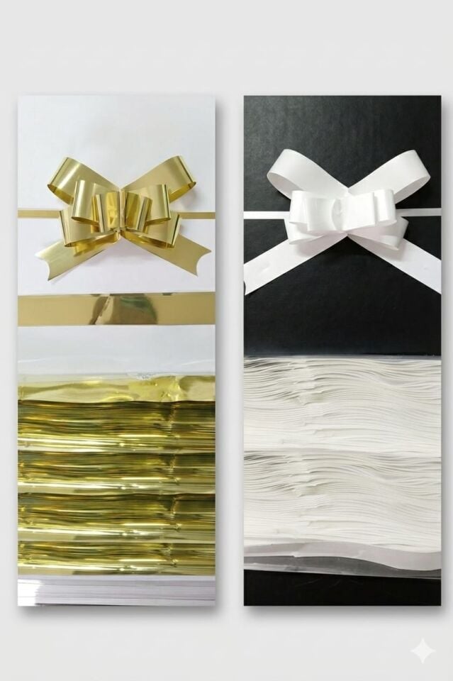 19x45 Cm Metalize Çekmeli Fiyonk