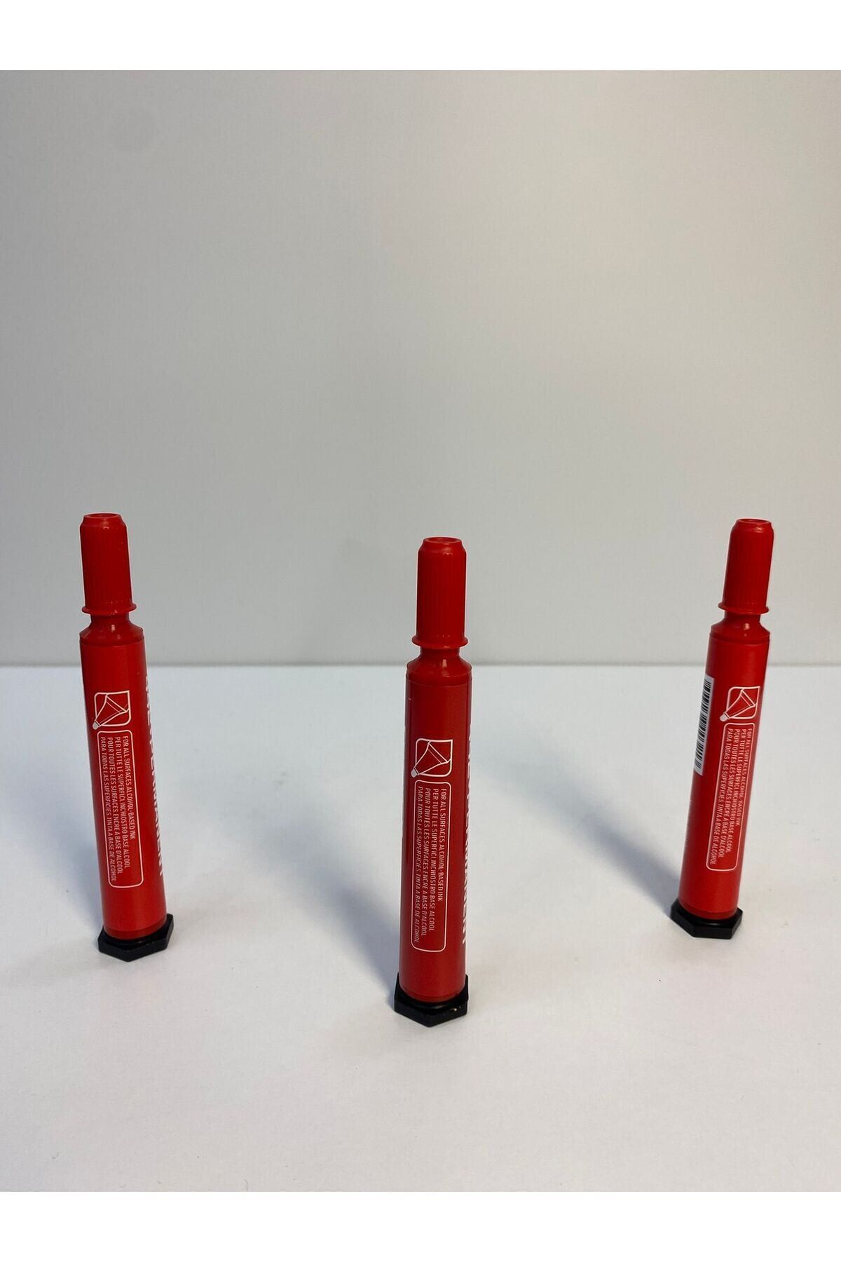 Permanent Marker Kalemi Kırmızı - 3 Adet