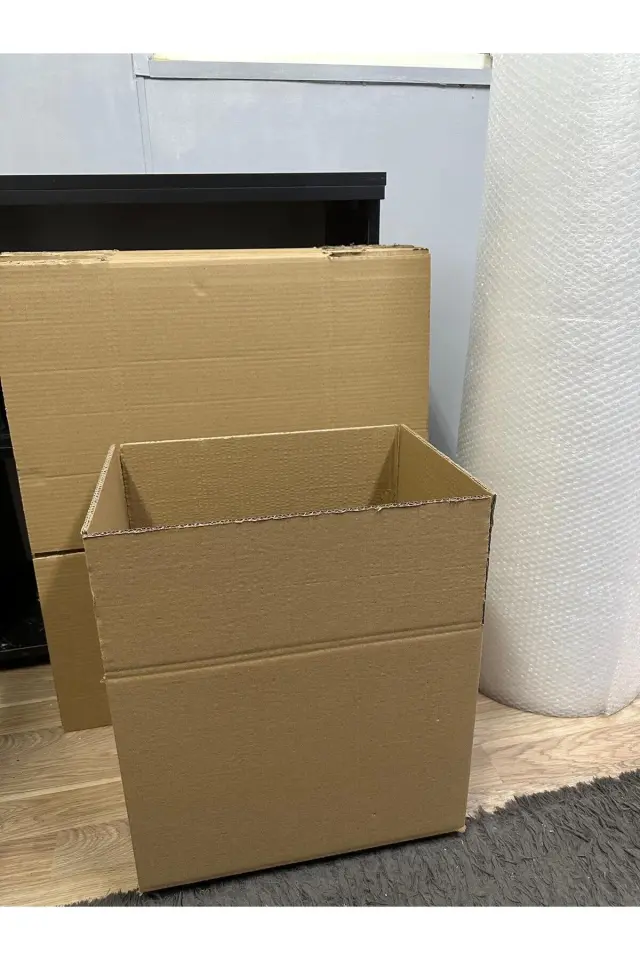 30x30x20cm Kutu Taşınma Seti, Çift Oluklu Boş Karton, Koli Bandı, 40gr. 5mt Patpat