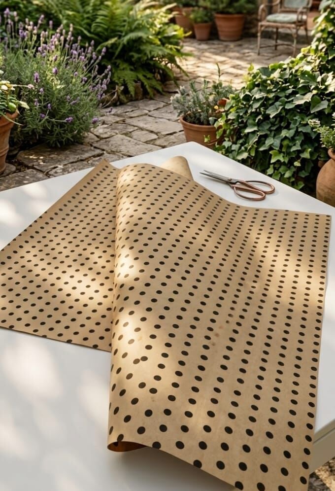 Kraft Kağıt 50x70 Cm Siyah Benekli Kraft Kağıt, Hediye Paketleme Kağıdı, Çeyiz Kağıdı, Kraft Kağıdı, Ambalaj Kağıdı