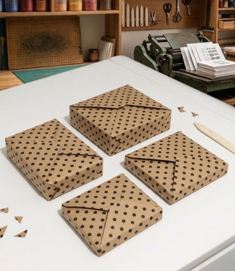 Kraft Kağıt 50x70 Cm Siyah Benekli Kraft Kağıt, Hediye Paketleme Kağıdı, Çeyiz Kağıdı, Kraft Kağıdı, Ambalaj Kağıdı