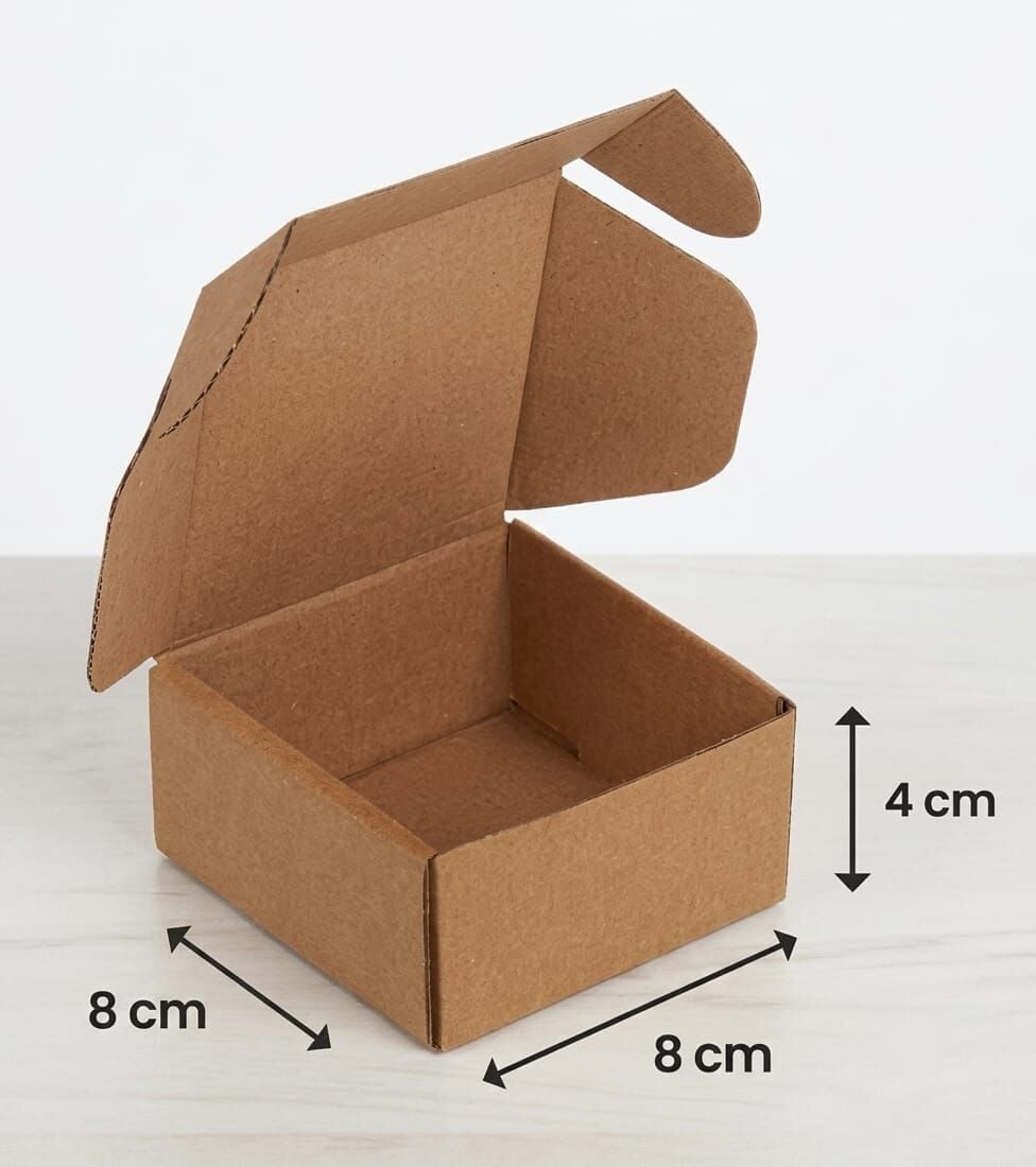 8x8x4 Cm Kilitli E-Ticaret Kargo Kutusu