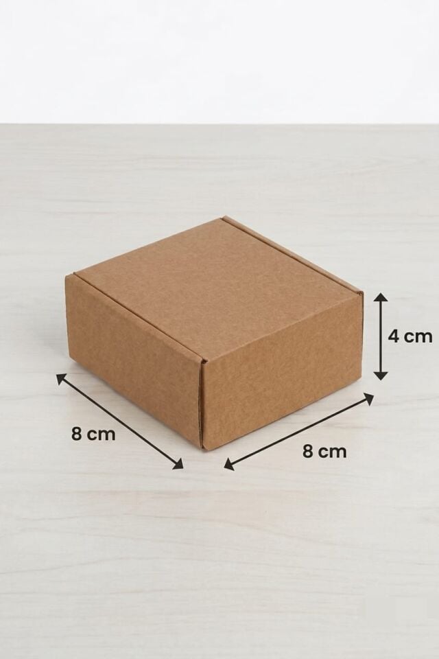 8x8x4 Cm Kilitli E-Ticaret Kargo Kutusu