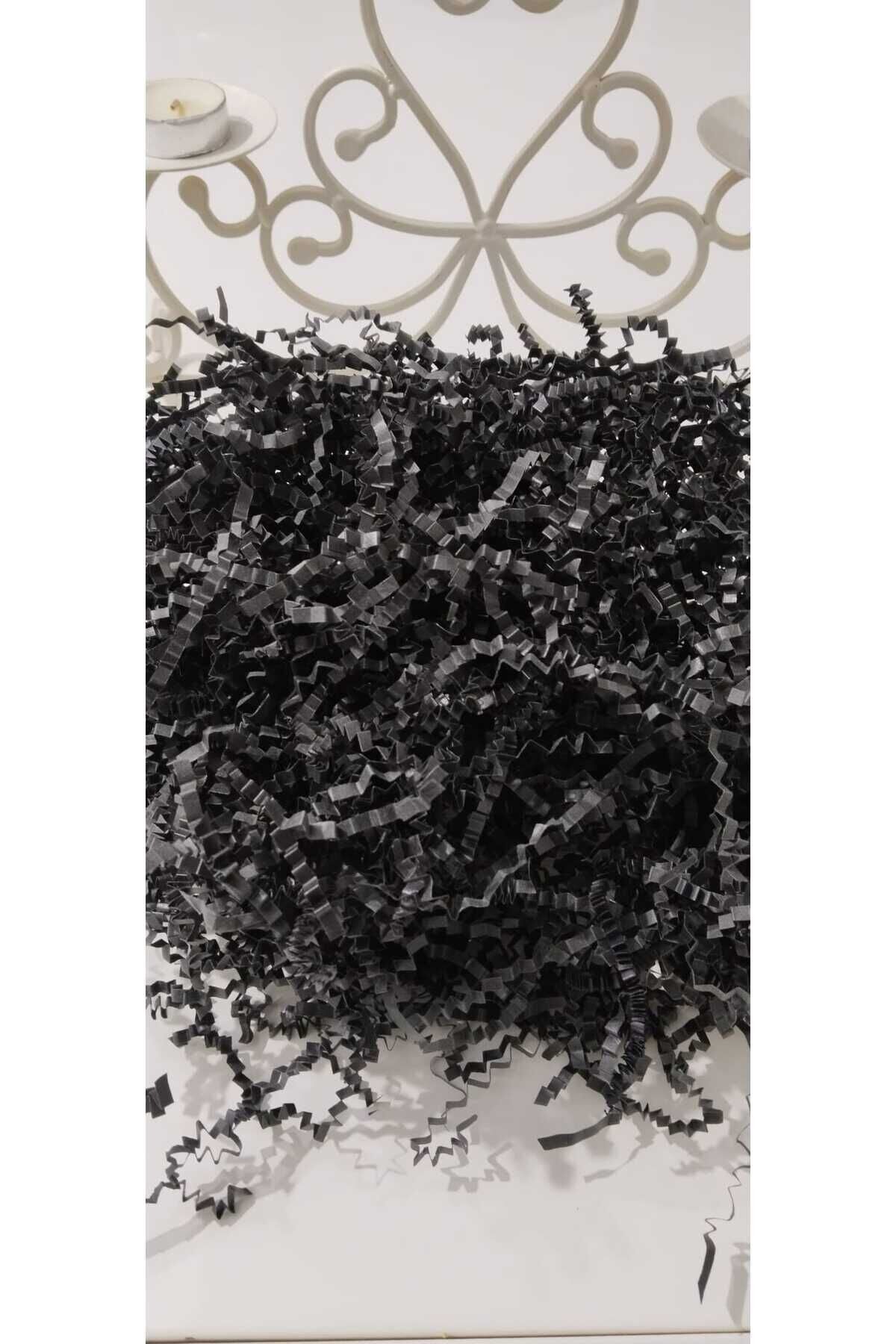 Zikzak Kırpık Kağıt Dolgu Malzemesi SİYAH - 100 Gr