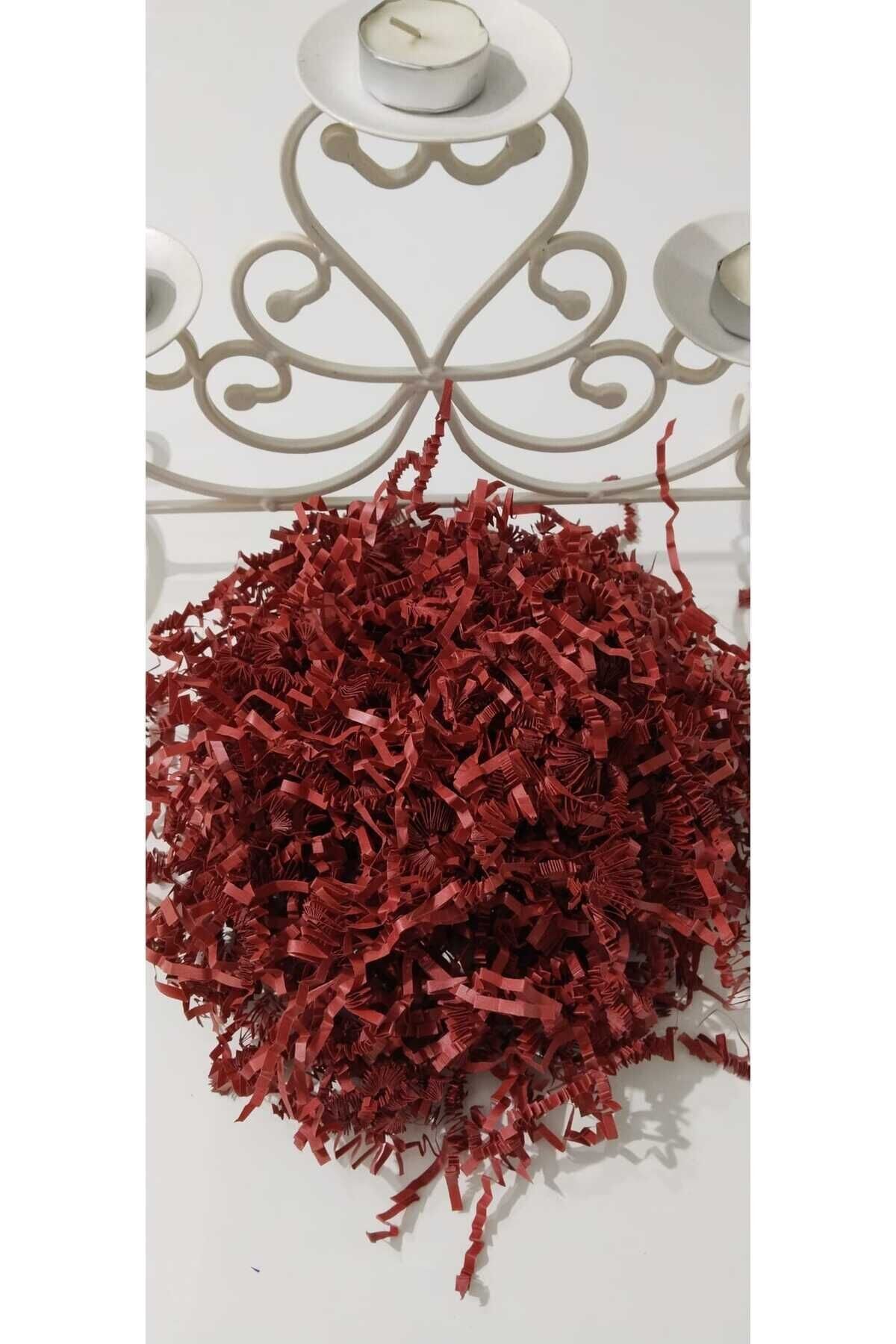 Zikzak Kırpık Kağıt Dolgu Malzemesi KIRMIZI - 100 Gr